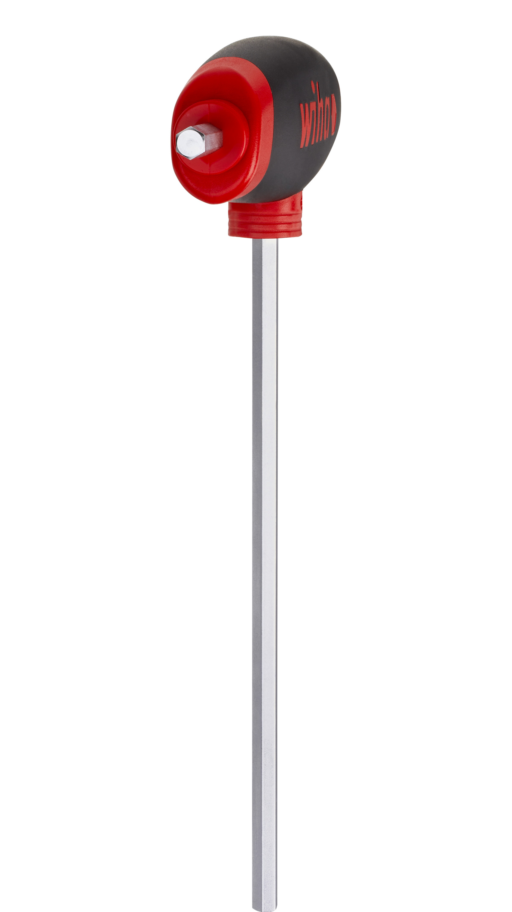 Wiha Sats med insexnycklar med t-handtag ComfortGrip sexkant 6 delar med sidokraftuttag, mattförkromade (45620)