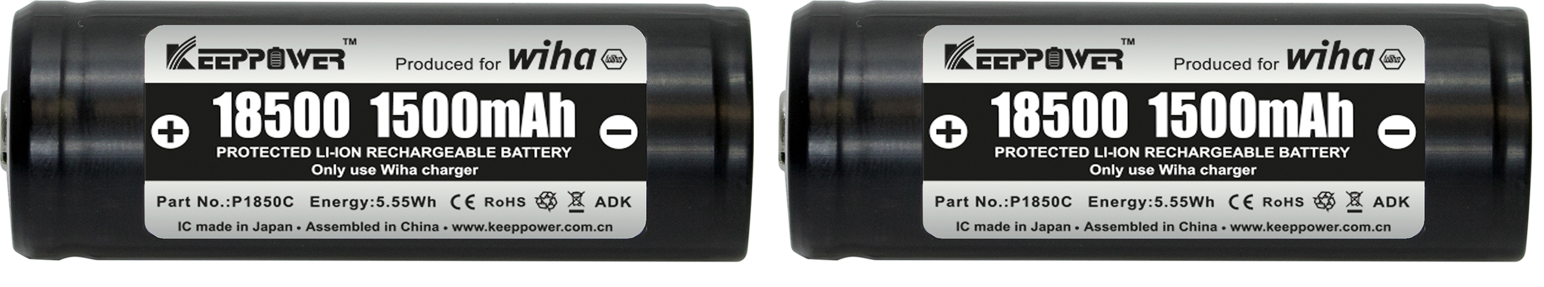 Wiha Batterisats 18500 Li-jon 2 st. i låda (41914)