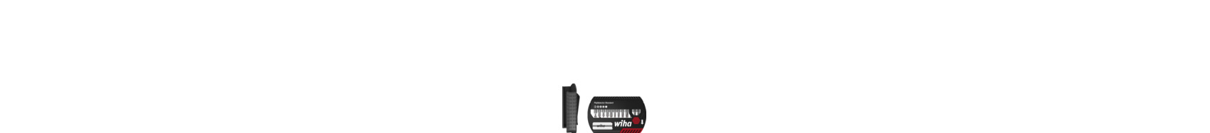 Wiha Bitssats FlipSelector, standard, 25 mm blandat, 13 delar, 1/4
