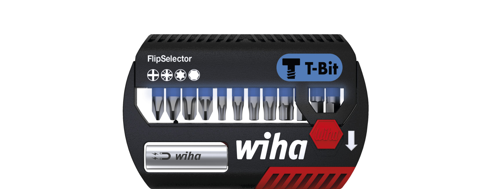 Wiha Bitsats FlipSelector T-bits 25 mm blandat 13 delar 1/4