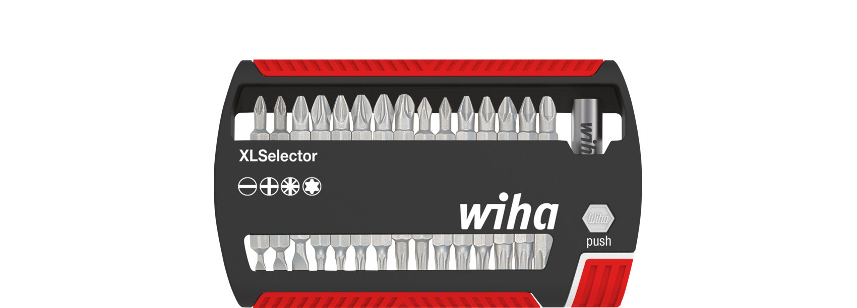 Wiha Bitssats XLSelector, standard, 25 mm blandat 31 delar 1/4