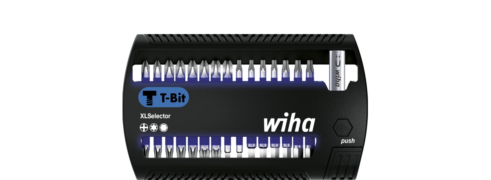 Wiha Bitsats XLSelector T-bits 25 mm Phillips, TORX®, sexkant 31 delar 1/4