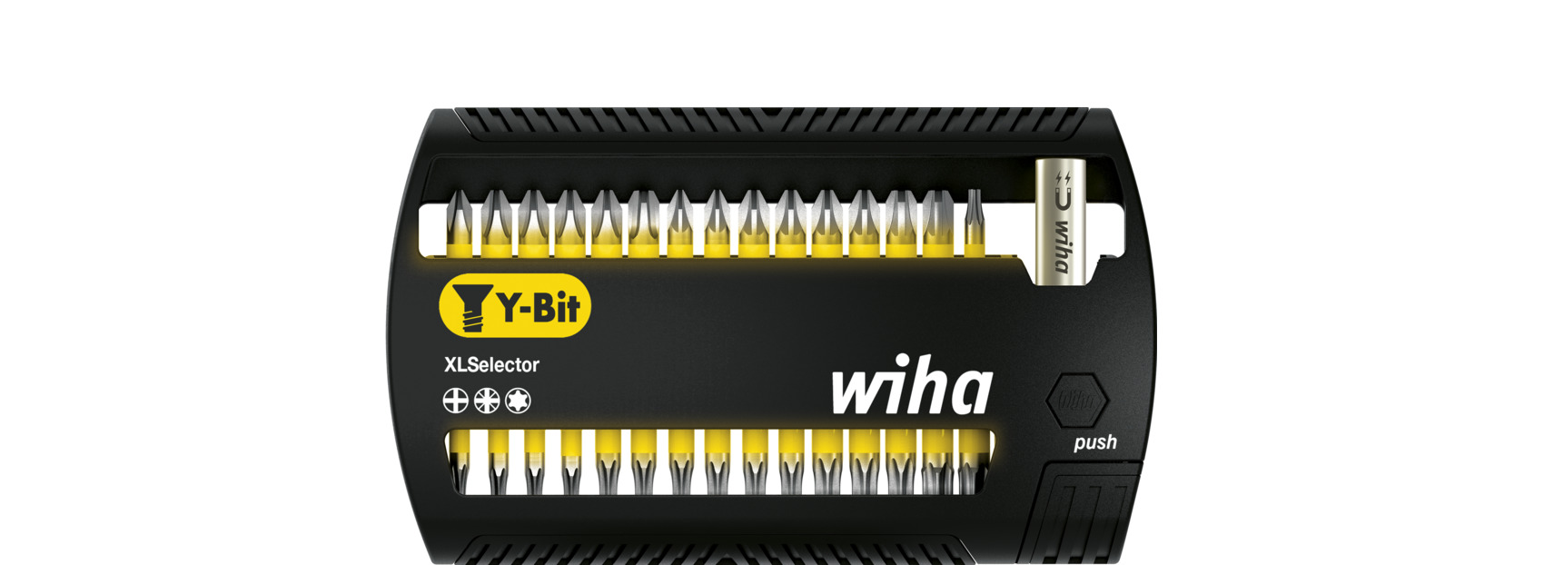 Wiha Bitsats XLSelector Y-bits 25 mm Phillips, Pozidriv, TORX® 31 delar 1/4