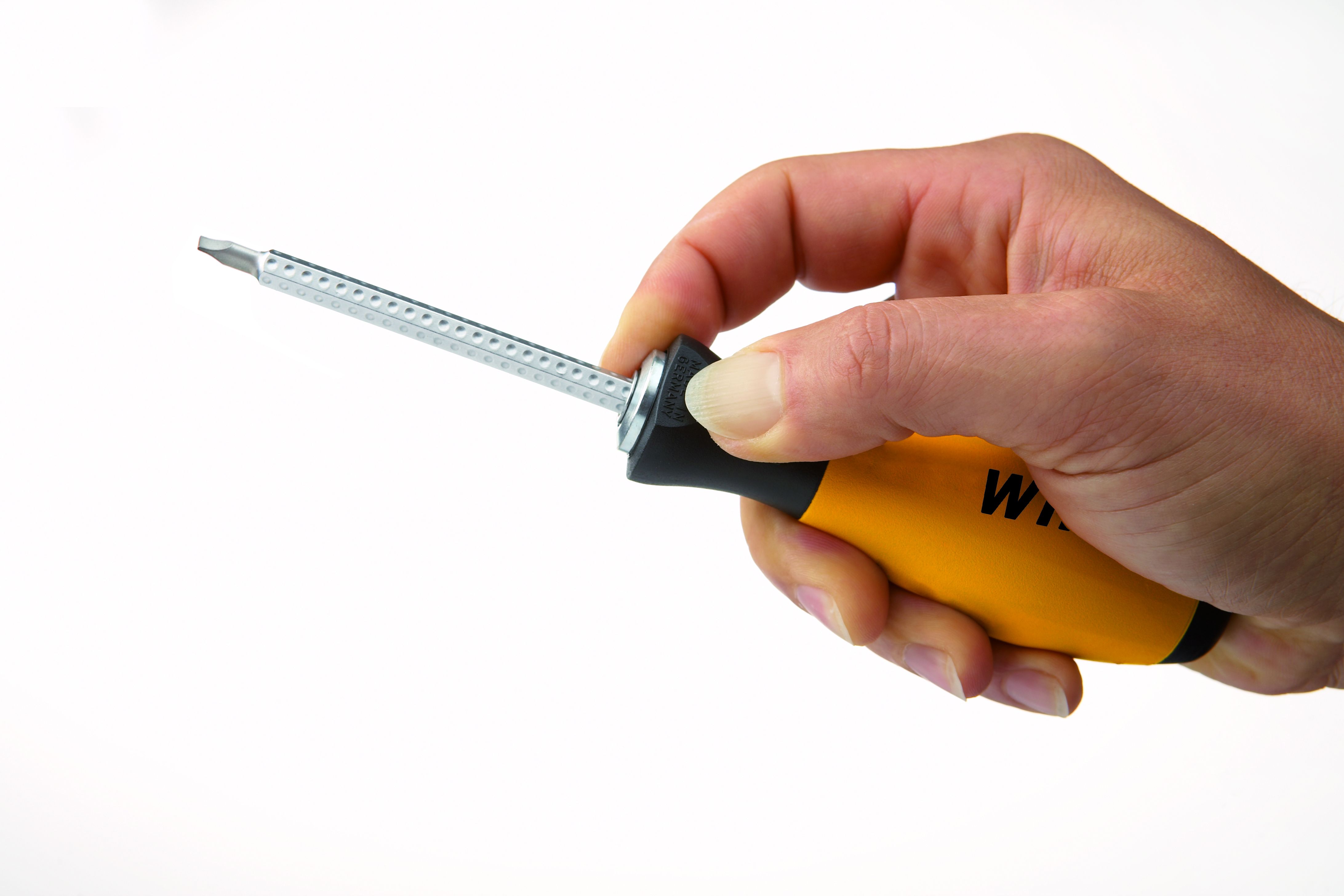 Wiha Skruvmejselhandtag SoftFinish-telescopic för SYSTEM 6 vändbar klinga 6.0 mm (30372)