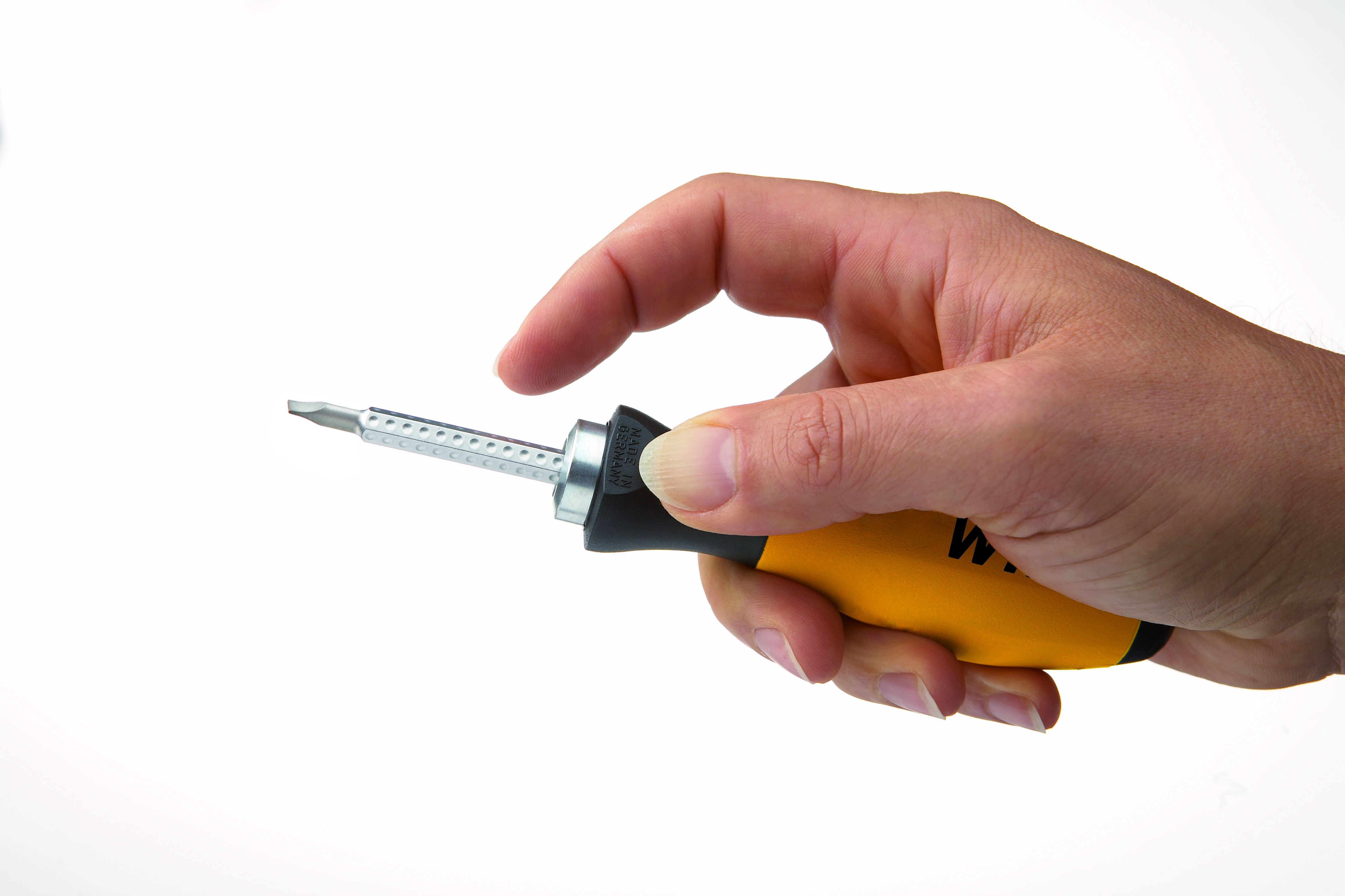 Wiha Skruvmejselhandtag SoftFinish-telescopic för SYSTEM 6 vändbar klinga 6.0 mm (30372)