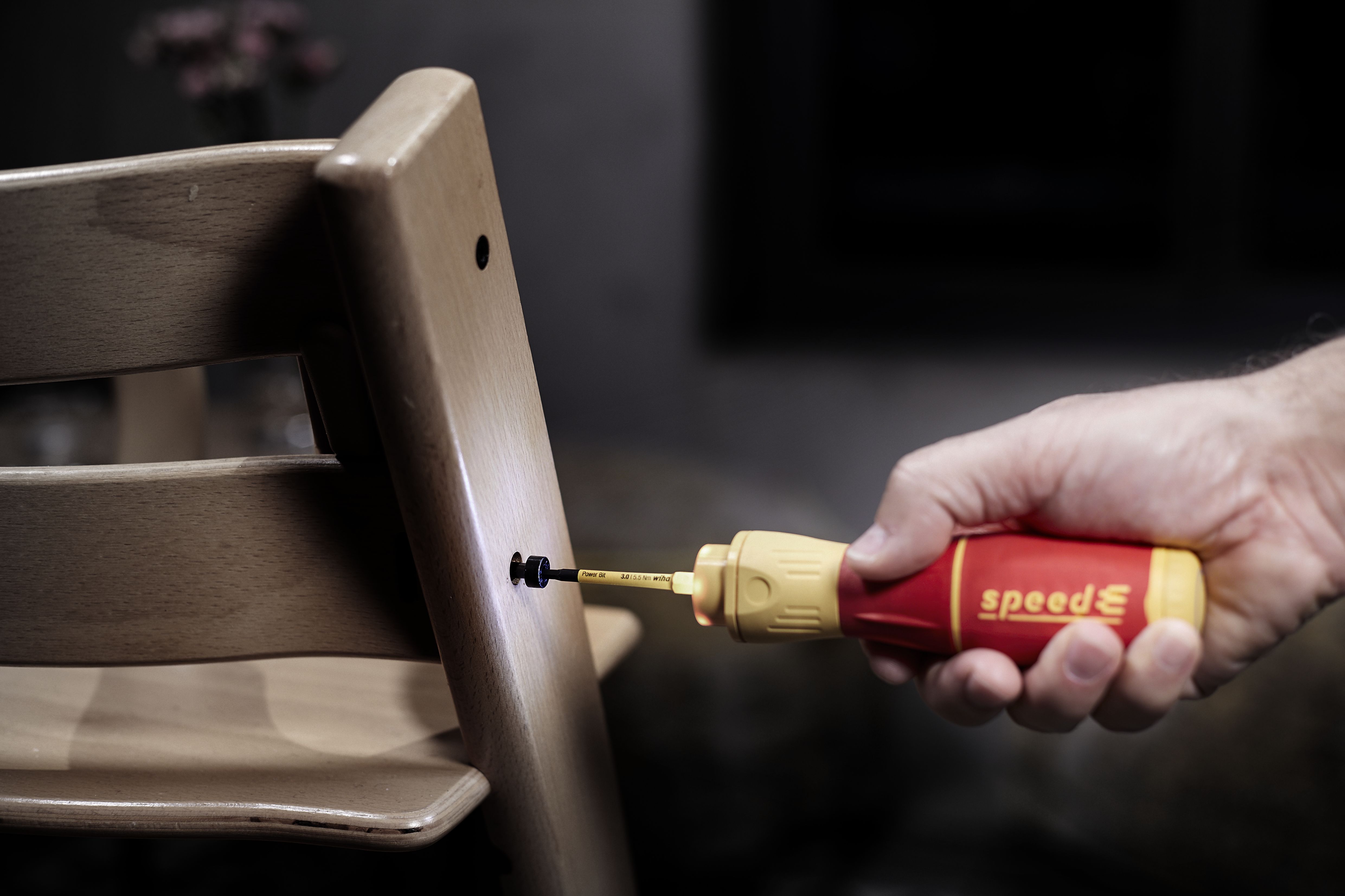 Wiha E-skruvmejsel speedE® II electric 7 delar, med slimBits, batterier och USB-laddare i L-boxx Mini (44318)