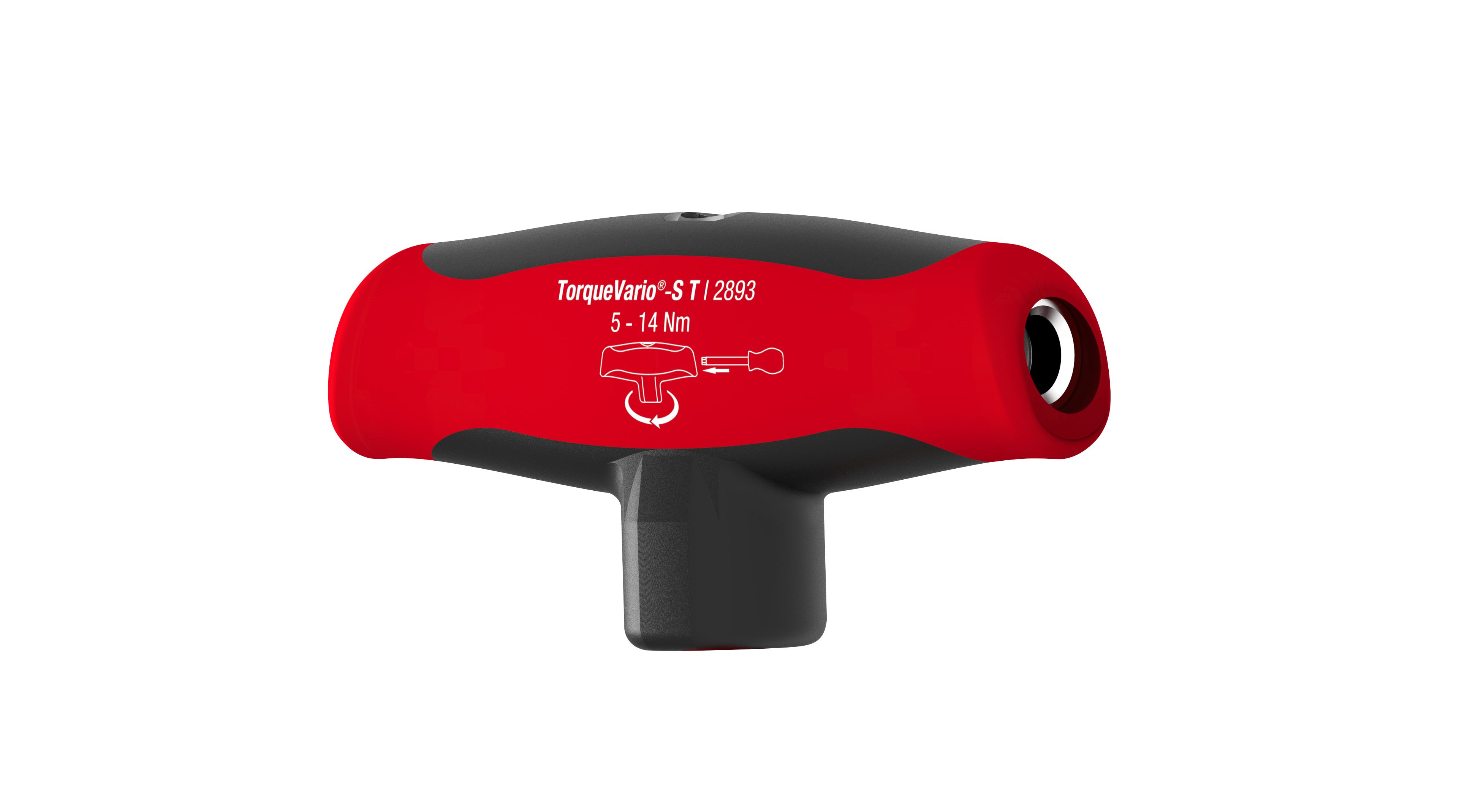 Wiha Vridmomentskruvmejsel med t-handtag, TorqueVario®-S T 5-14 Nm variabelt inställbar vridmomentsbegränsning 5 - 14 (29233)