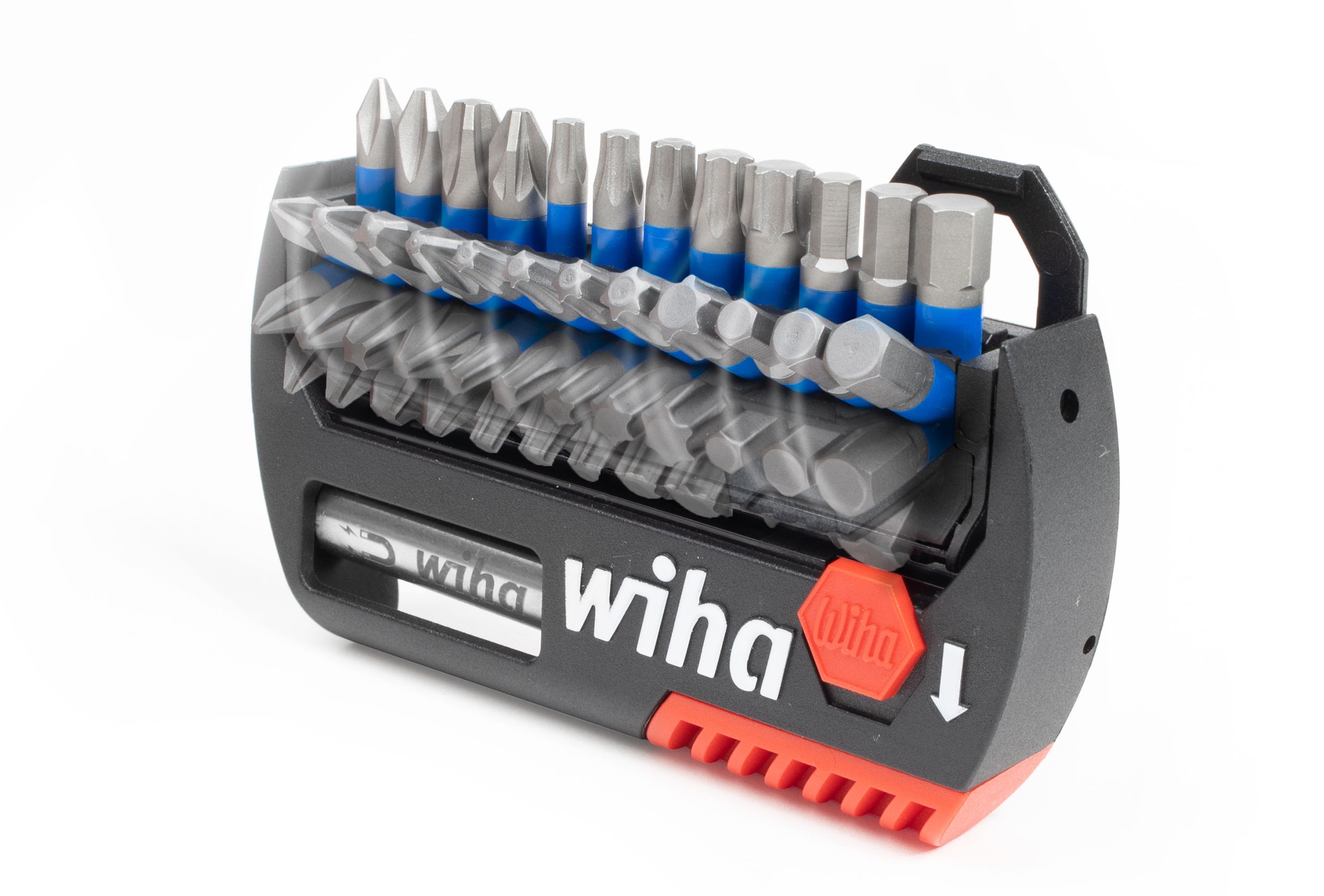 Wiha Bitsats FlipSelector T-bits 25 mm Phillips, Pozidriv, TORX®, 13 delar 1/4