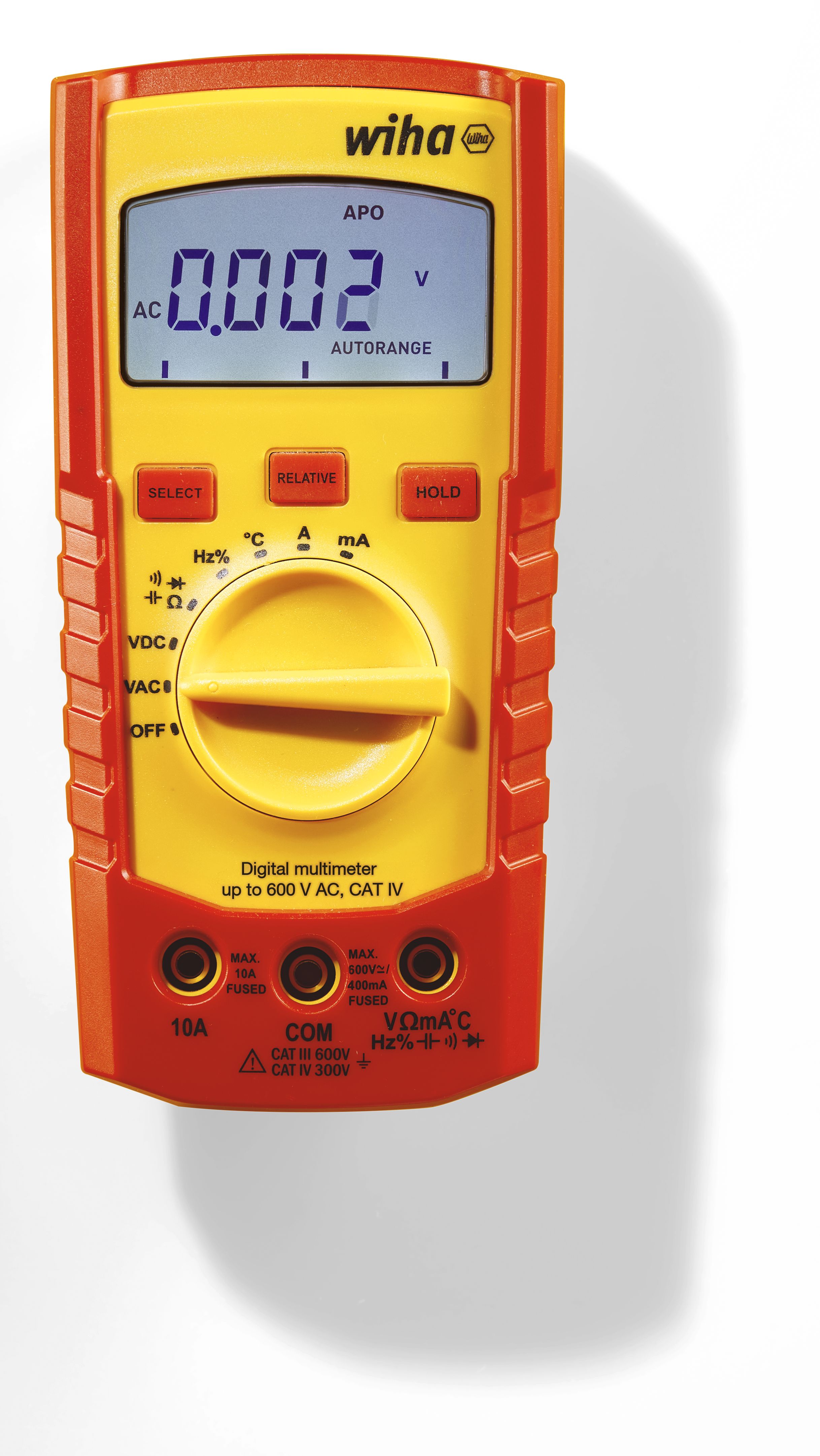 Wiha Digital multimeter till 600 V AC, CAT IV inkl. 2x AAA-batterier (45218)
