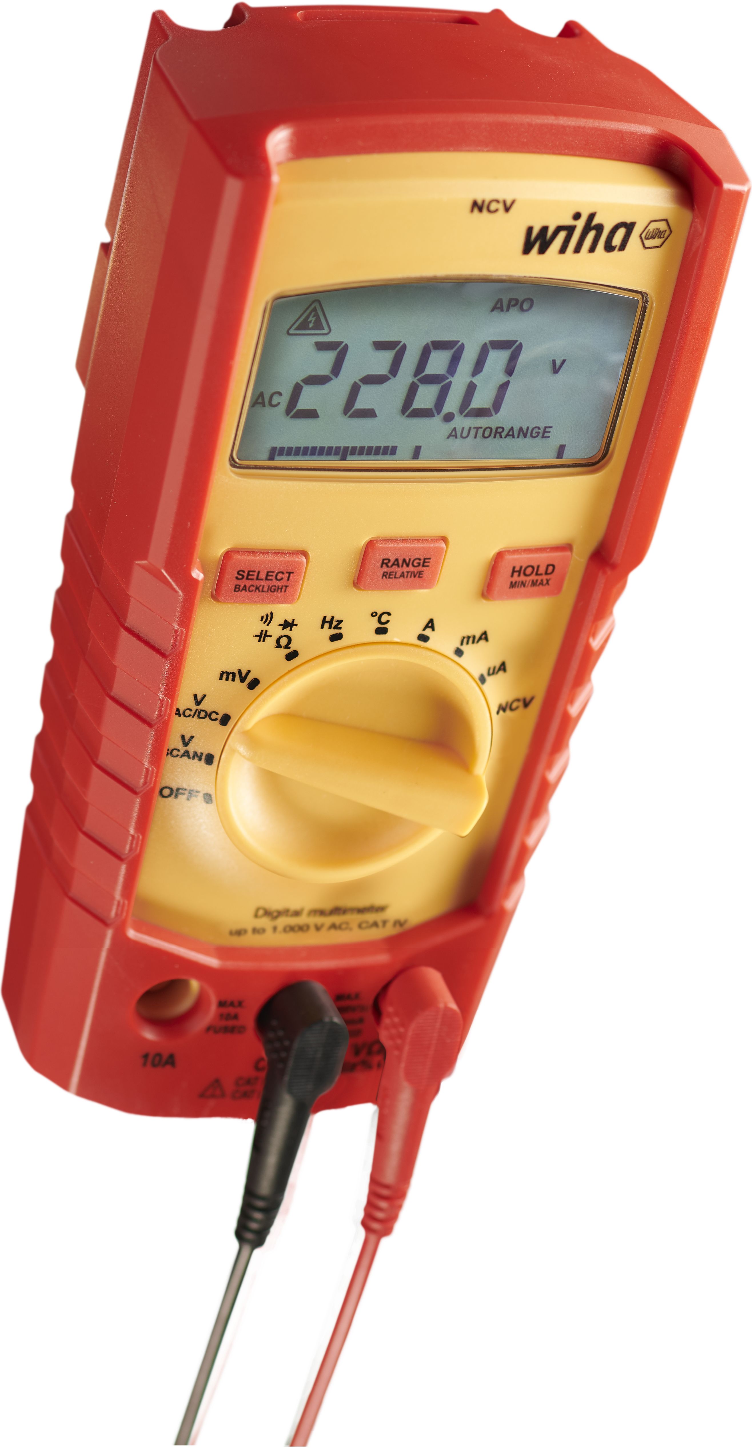 Wiha Digital multimeter till 1 000 V AC, CAT IV inkl. 2x AAA-batterier (45215)