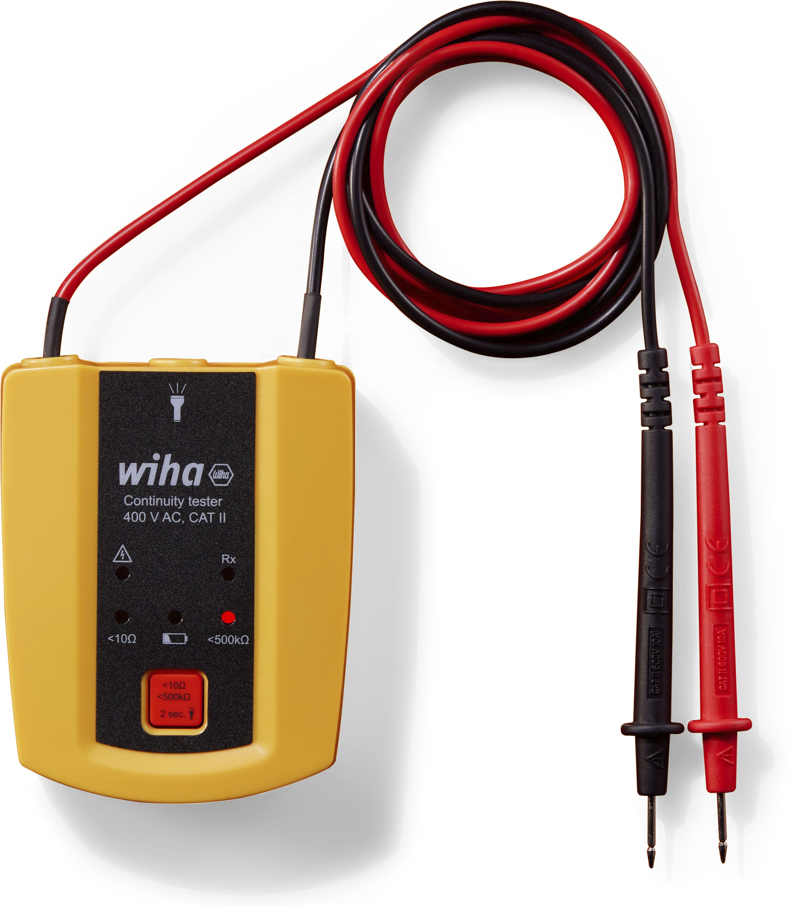 Wiha Kontinuitetsprovare till 400 V AC, CAT II inkl. 2x AAA-batterier (45222)