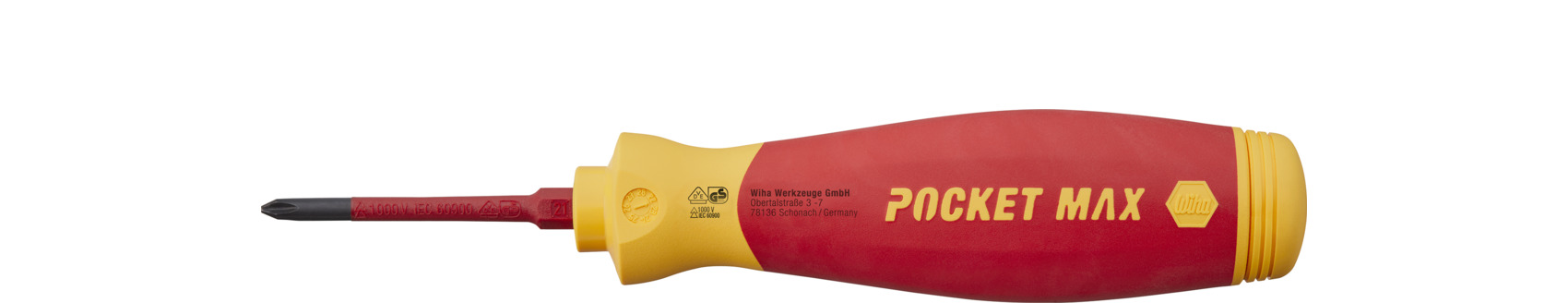 Wiha Skruvmejsel med bitsmagasin PocketMax® electric blandat med 4 slimBits (45296)