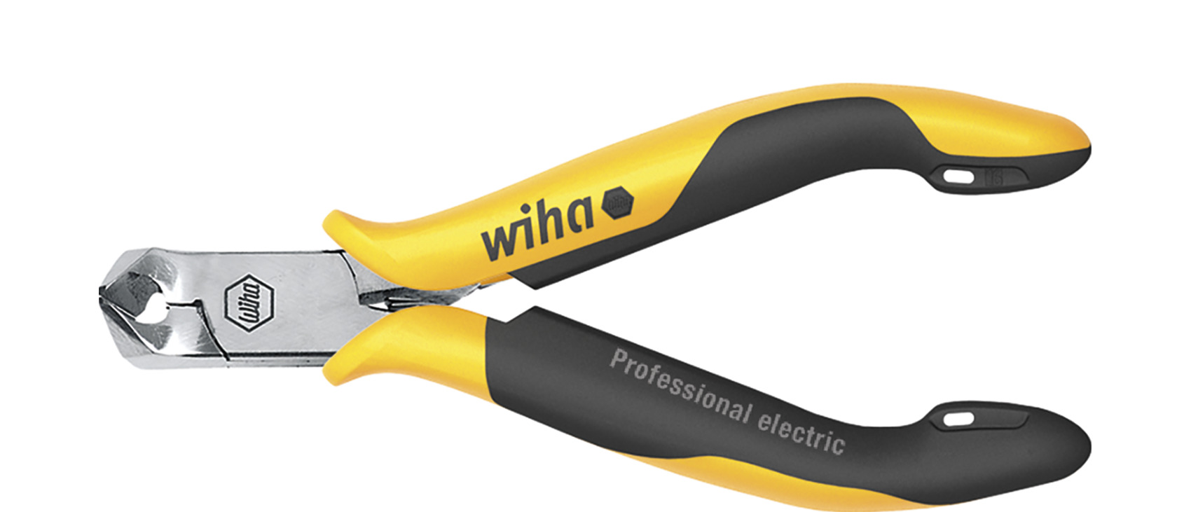 Wiha Vinklad frontavbitare Professional ESD brett huvud, ca 29 grader med liten facett 115 mm, 4 1/2