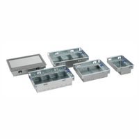 Cav285 2 Compartment Floor Box Base 85mm Deep